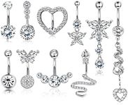 Drperfect14G Belly Button Rings Hea