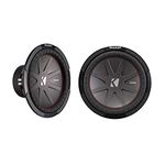 Kicker 12" 2000W Dual 2 Ohm Voice Coils CompR Car Subwoofer, Pair | 43CWR122