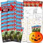 Jurassic World Valentines Day Classroom Gift Exchange - 24 Dinosaur Mini Coloring Books Bundle with Crayons, To and From Stickers and More | Premium Valentines Classroom Favors for Kids, Boys, Girls