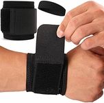 Wrist Brace, 2 PACK Wrist Wraps for Carpal Tunnel for women and men. Wrist Straps for Weightlifting, Working Out and Pain Relief. Flexible, Highly Elastic, Adjustable, Comfortable with 1pcs Headband