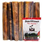 Downtown Pet Supply 6 inch (15 CM) Premium Natural Beef Bully Sticks, Jumbo Extra Thick Dog Dental Chew Treats, No Grain, High in Protein, Low in Fat (100 Pack)