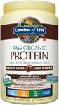 Garden of Life Raw Organic Protein, Chocolate, 664g. Packed with 22 Grams of Certified Organic Plant Protein, including organic peas grown and processed in Canada. Assists in building and repairs muscles. Loaded with 14 organic sprouted grains, seeds and legumes.