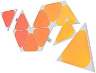 Nanoleaf Shapes WiFi and Thread Smart RGBW 16M+ Color LED Dimmable Gaming and Home Decor Wall Lights Expansion Pack (Mini Triangles (10 Pack))