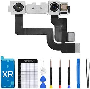 DGSCSMY for iPhone XR Front Camera Replacement Repair Kit 7MP 6.1", iPhoneXR OEM Facing Lens Module Part Structured Light Receiver Transmitter Flex Cable Repair Fix Tools for A1984 A2105 A2106 A2108