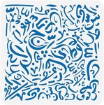 FINGERINSPIRE Arabic Alphabet Calligraphy Stencil 11.8x11.8 inch Messy Writing Stencil Plastic Arabic Alphabet Words Patterns Stencil Template Reusable DIY Craft and Decor Stencil for Home Wall Decor