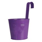 TrustBasket Plain Round Railing Planters/pots - Purple