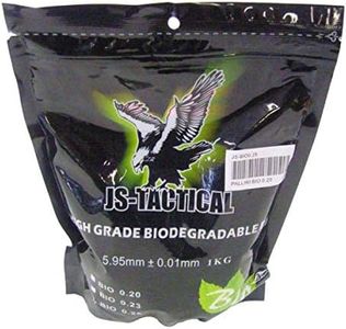 JS-TACTICAL Pallini Fucile E Pistola Softair BIODEGRADABILI 0.23G Bianchi JS-BIO0.23