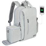 CADeN Camera Backpack w/ 15.6" Laptop Compartment, USB Charge Port, Tripod Holder, Rain Cover Compatible for Sony Canon Nikon