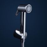 Hindware Italian Collection Health Faucet for Bathroom | Made of ABS | Comes with 1.2-Meter Stainless Steel Tube | Element