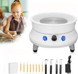 PaNt Pottery Wheel Machine Touch LCD Pottery 25CM 350W Electric Pottery Wheel 200 r/min Pottery Wheel Forming Machine with Detachable Washable Basin, 11pcs of Clay Knife Set for Beginners DIY Clay Art