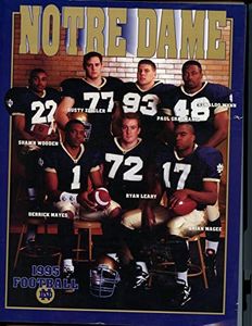 Notre Dame University Football Media Guide 1995 Fighting Irish Lou Holtz