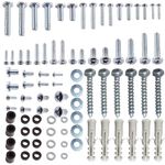 Inbrackets Vesa Screw Bolt Washer Spacer Spares Pack Kit for TV mounting Wall Bracket Mounts M4 M5 M6 M8 (80Pcs Inc Wall Fixing Anchors)