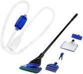 AQUANEAT Fish Tank Cleaning Tools, Fish Tank Cleaner,Fish Tank Siphon, Aquarium Water Change, with Fish Tank Net 5 in 1 Cleaning Set