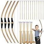 Leyndo 4 Sets Kids Wooden Bow and A