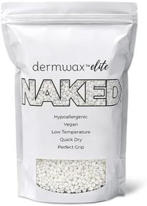 Dermwax Elite Naked Shimmer Clear Hard Wax Beads, Pearlescent Gel Formula