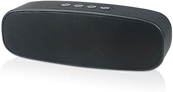 Totola Wireless Bluetooth Speaker with AUX/USB/TF Card Slot,Outdoor Portable Stereo Speaker with HD Audio,Enhanced Bass, Dual-Driver,Handsfree Calling, FM Radio Speaker for Travel,Party (Black-1)