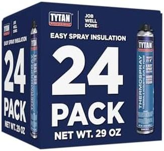 Tytan Thermospray Spray Foam Insulation – Expanding Polyurethane Insulation Foam for Heat & Soundproofing, High Yield 504 Board Feet, 29 oz. Can, 24 Pack (Gun & Cleaner Not Included)