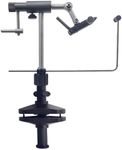 EUPHENG Riverruns Colorado Full Rotary Fly Tying Vise Rotation Resistance Adjustment Hook Sizes 26 to 4/0 (Fly Tying Vise C-Clamp)