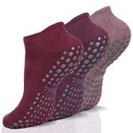 Ozaiic Yoga Socks for Women&Men with Grips, Anti Non Slip Slipper Socks for Ballet, Pilates, Hospital, Home, Barre with Cushion