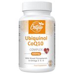 Ubiquinol CoQ10 600mg Softgels - Active Form of CoQ10 Plus Vitamin E & Omega 3 6 9 - Advanced Antioxidant Coenzyme Q10 Supplement for Heart & Brain (60 Count, (Pack of 1))