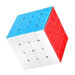 TOYESS Speed Magic Cube 4x4 Stickerless, Smooth Magic Cube 4x4x4, Professional Puzzle Cube, Brain Teasers Toys, Stocking Filler for Kids & Adults