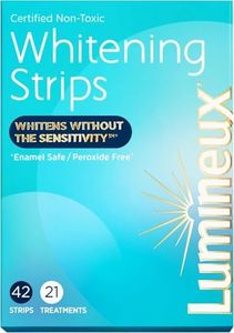 Lumineux Teeth Whitening Strips - 21 Treatments - Peroxide Free - Enamel Safe for Whiter Teeth - Whitening Without The Sensitivity - Dentist Formulated - Sensitivity