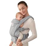 Ergobaby Omni Deluxe Baby Carrier for Newborn to Toddlers 0-48 Months (7-45 lbs) - 4-Position Breathable Mesh Baby Carrier with Ergonomic Support, Storage Pockets, and Sun Hood - Pearl Grey