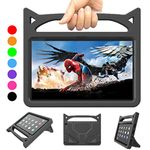 All-New 10 inch Tablet case for Kids,DJ&RPPQ - Light Weight Shock Proof Handle Stand Kids Friendly Case for 10 Tablet.(11th Generation, 2021 Release)(Incompatible with iPad Samsung). (Black)