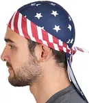 Cooling Helmet Liners - Do Rag Skull Caps for Men - Cooling Head Wraps, Hard Hat Liner - Motorcycle Pirate Bandana