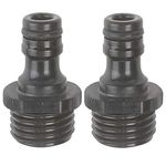 Gilmour 29QM Male Hose End Quick Connectors, Black