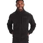 Marmot Men Reactor Polartec Jacket, Warm Fleece Jacket, Full Zip Jacket, Breathable, Wind Resistant Body Warmer, Black, L