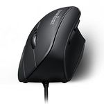 Perixx PERIMICE-515, Wired Vertical Ergonomic Mouse - 1600 dpi - Right Handed - Natural Ergonomic Vertical Design