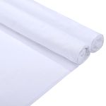 10 Yards Muslin Fabric Textile Unbleached Natural Cotton Fabric Bleached or Unbleached Muslin Cotton Cloth 63 Inches Wide Muslin Roll Fabric Backing Material Quilting Sewing Draping Fabric (White)