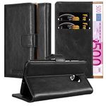 cadorabo Book Case works with ZTE Blade V7 in GRAPHITE BLACK - with Magnetic Closure, Stand Function and Card Slot - Wallet Etui Cover Pouch PU Leather Flip