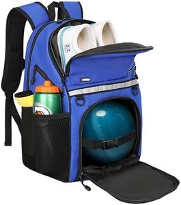 Goloni Bowling Backpack,Single Ball Bowling Bag with Shoe Compartment Up to Size 16,Bowling Bag with Padded Ball Holder