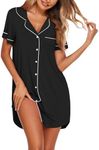 Ekouaer Nightgowns for Women Button