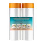 LLPT Tape and Drape Pre-Taped Masking Film | 2-Pack | Versatile Painter's Plastic Drop Cloth for Auto Wall Furniture Painting and Spraying Protection (MFT1502) | 150cm(Unfolded) x 20m