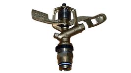 Aquapari ISI Marked Brass Impact Garden Automatic Rotating Sprinkler with Nozzle Heavy Duty Irrigation Sprayer Head (20mm or 3/4 Inch) - Pack of 2