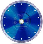 PEAKIT 7 Inch Tile Saw Blade Dry Wet Cutting 7" Porcelain Diamond Tile Blade 7in Ceramic Tile Cutter Blade Disc