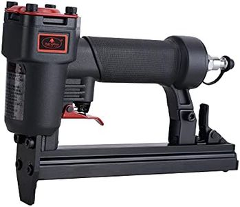 AEROPRO Tools 7116A 22 Gauge Air Stapler Pneumatic Staple Gun, 3/8 Inch Crown 1/4-Inch to 5/8-Inch Upholstery Stapler for Upholstering, Woodworking and DIY Projects