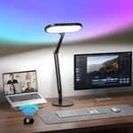 LitONES EaseGlowXP Dual‑Zone Desk Lamps Home Office, Remote, Modern Setup