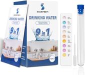 2025 Upgraded Drinking Water Testing Kit, Individually Wrapped 9-in-1 Home Tap and Well Water Quality Test Strips for Hardness, Lead, Iron, Copper, Chlorine, PH, Alkalinity, Nitrate, Nitrite, 7Pcs