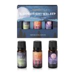 Folkulture Sleep Essential Oil for Diffuser, Pack of 3 Essential Oils Set for Diffusers for Home Aromatherapy, 100% Pure Oil Scents - Jasmine Vanilla, Rosemary Eucalyptus, Orange Lavender (Sleep)