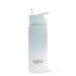 iglu Reusable Water Bottles | Premium Double Walled Stainless Steel | Vacuum Insulated Bottle | 24 Hours Cold & 12 Hours Hot | Sweatproof & BPA Free | Great Eco-Friendly Gift (Alaska, 570 ml)