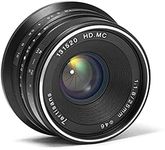 7artisans 25mm F1.8 APS-C Frame Manual Focus Prime Fixed Lens for Canon EOS-M Mount M1 M2 M3 M5 M6 M10-Black