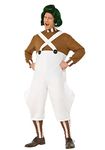 Mens Deluxe Oompa Loompa Fancy Dress Costume Small