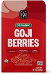 FGO Organic Goji Berries, Large & Chewy, from Ningxia, 16oz, Packaging May Vary (Pack of 1)