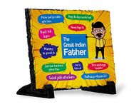 Visibee The Great Indian Father Rock Slate to Gift on Birthday/Father’s Day VRP002