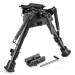 Feyachi Rifle Bipod 6-9 inch Adjustable Tactical Picatinny Bipod with Swivel for Weaver and Picatinny Rails for Rifle