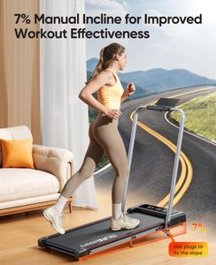 RUNIMON 6-in-1 Folding Treadmill – Compact Home Fitness Machine